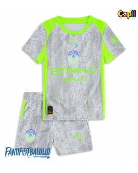 Manchester City Echipament de Fotbal Replică 2025-26 Copii Treilea (+ Șorturi)